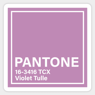 pantone 16-3416 TCX Violet Tulle Sticker